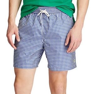 NWT Ralph Lauren Blue Gingham Men’s Swim Trunks XL
